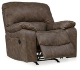 Kilmartin Sofa, Loveseat and Recliner in Chocolate - PKG015106