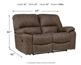 Kilmartin Sofa, Loveseat and Recliner in Chocolate - PKG015106