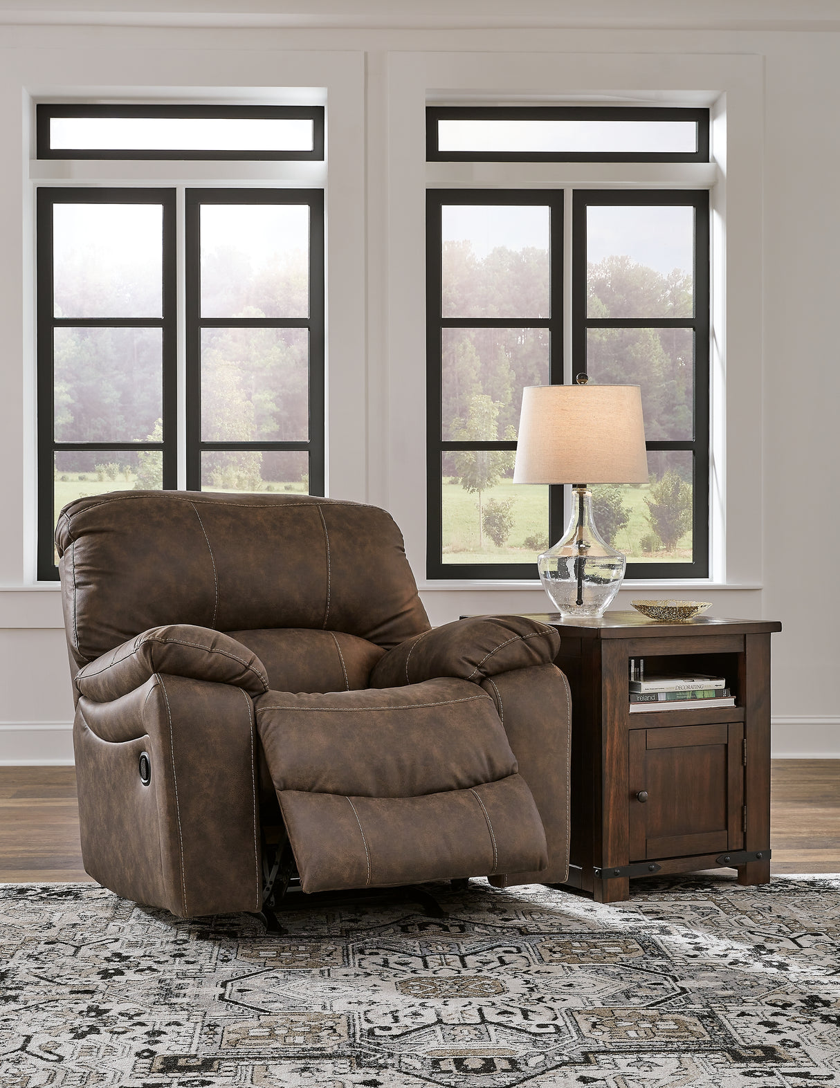 Kilmartin Sofa, Loveseat and Recliner in Chocolate - PKG015106