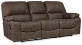 Kilmartin Sofa, Loveseat and Recliner in Chocolate - PKG015106