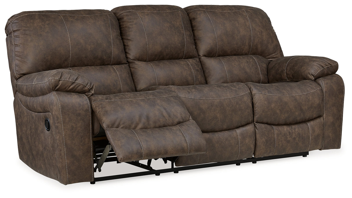 Kilmartin Sofa, Loveseat and Recliner in Chocolate - PKG015106