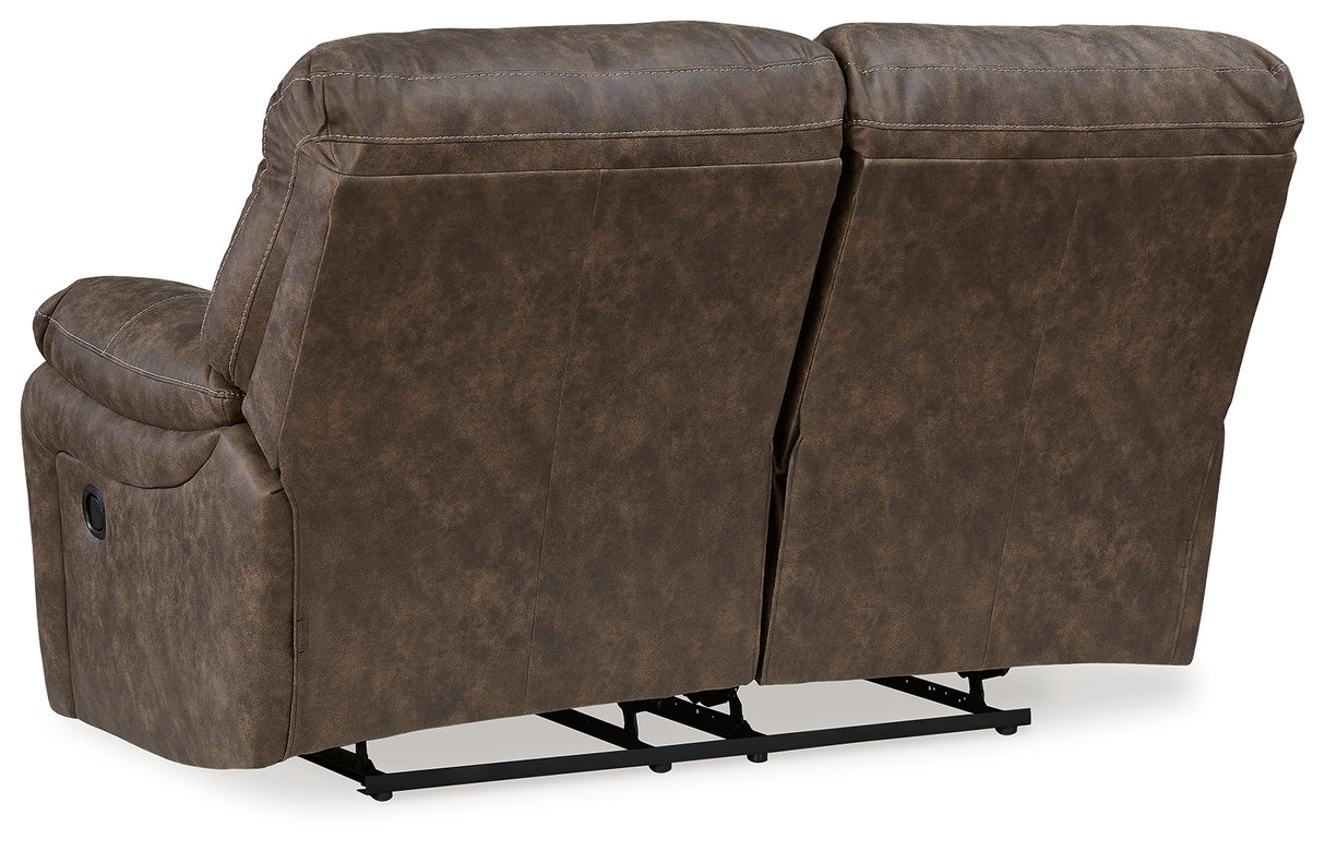 Kilmartin Sofa, Loveseat and Recliner in Chocolate - PKG015106