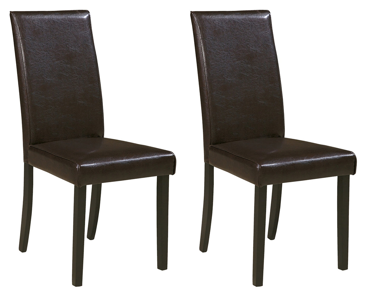 Kimonte 2-Piece Dining Room Chair in Dark Brown - PKG000078