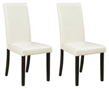 Kimonte 2-Piece Dining Room Chair in Ivory from Ashley - Luna Furniture