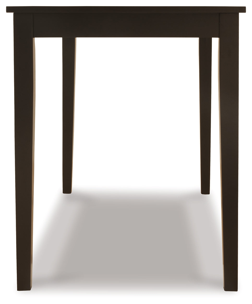 Kimonte Dining Table and 4 Chairs in Dark Brown - PKG013925