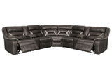 Kincord 3-Piece Sectional with Recliner in Midnight - PKG000835