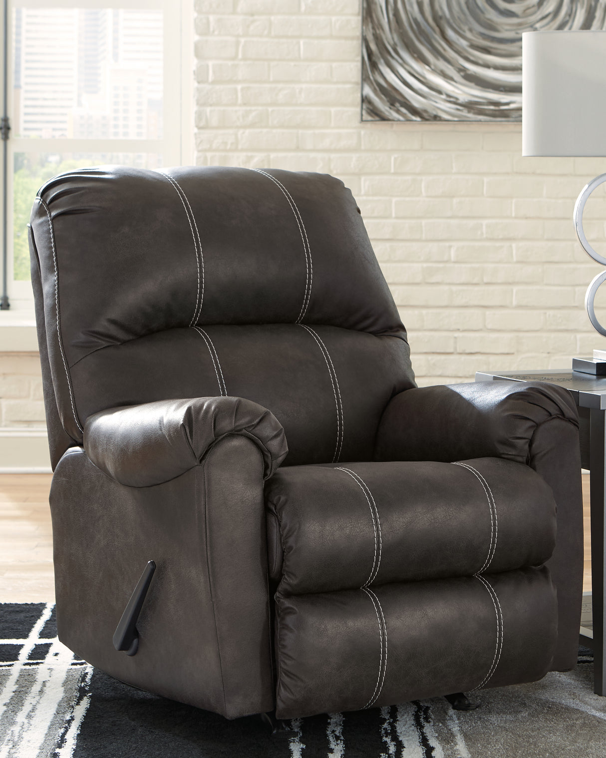 Kincord 4-Piece Sectional with Recliner in Midnight - PKG000833