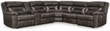 Kincord 4-Piece Sectional with Recliner in Midnight - PKG000834