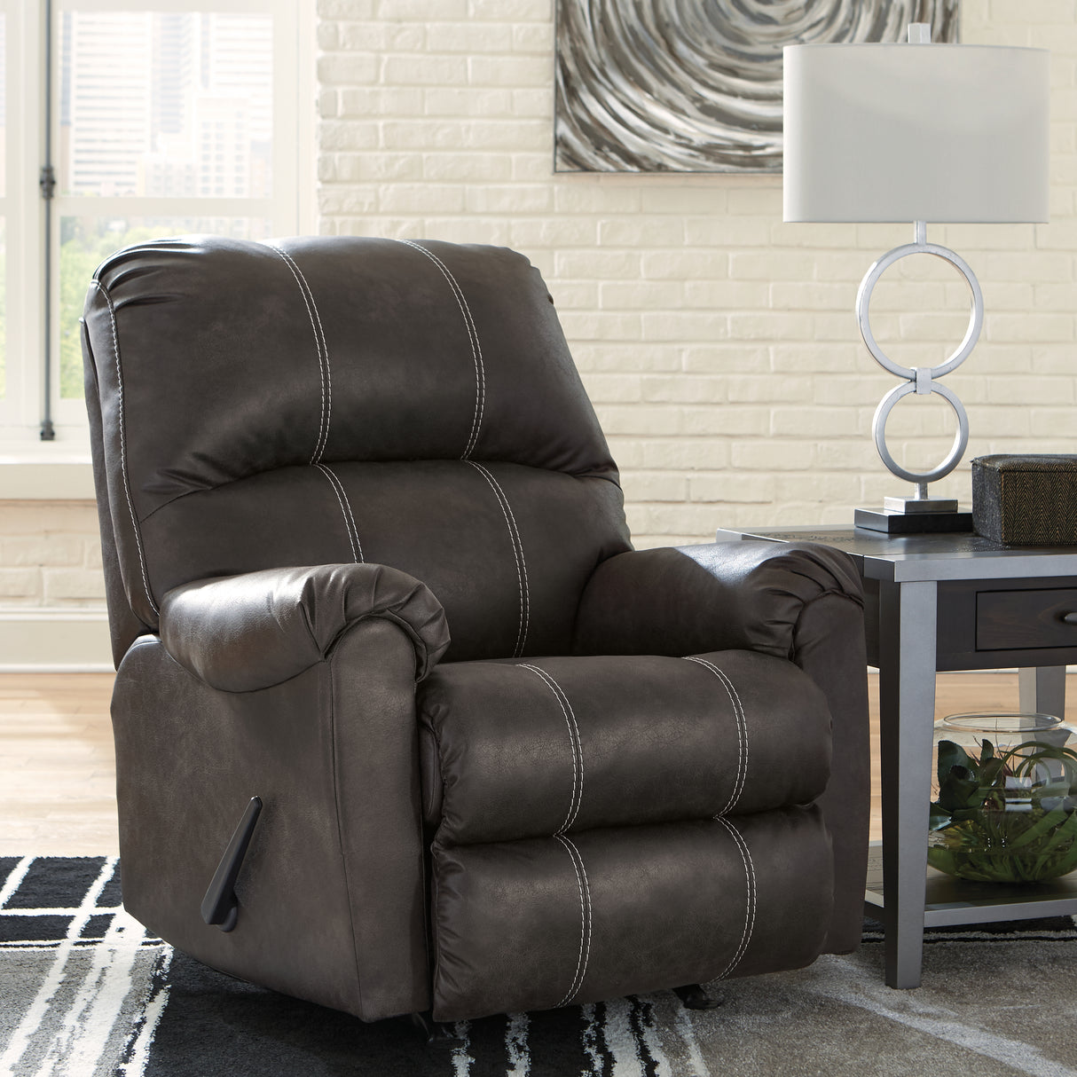 Kincord 6-Piece Sectional with Recliner in Midnight - PKG016076