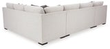 Koralynn 3-Piece Sectional with Ottoman in Stone - PKG015798