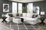 Koralynn 3-Piece Sectional with Ottoman in Stone - PKG015799