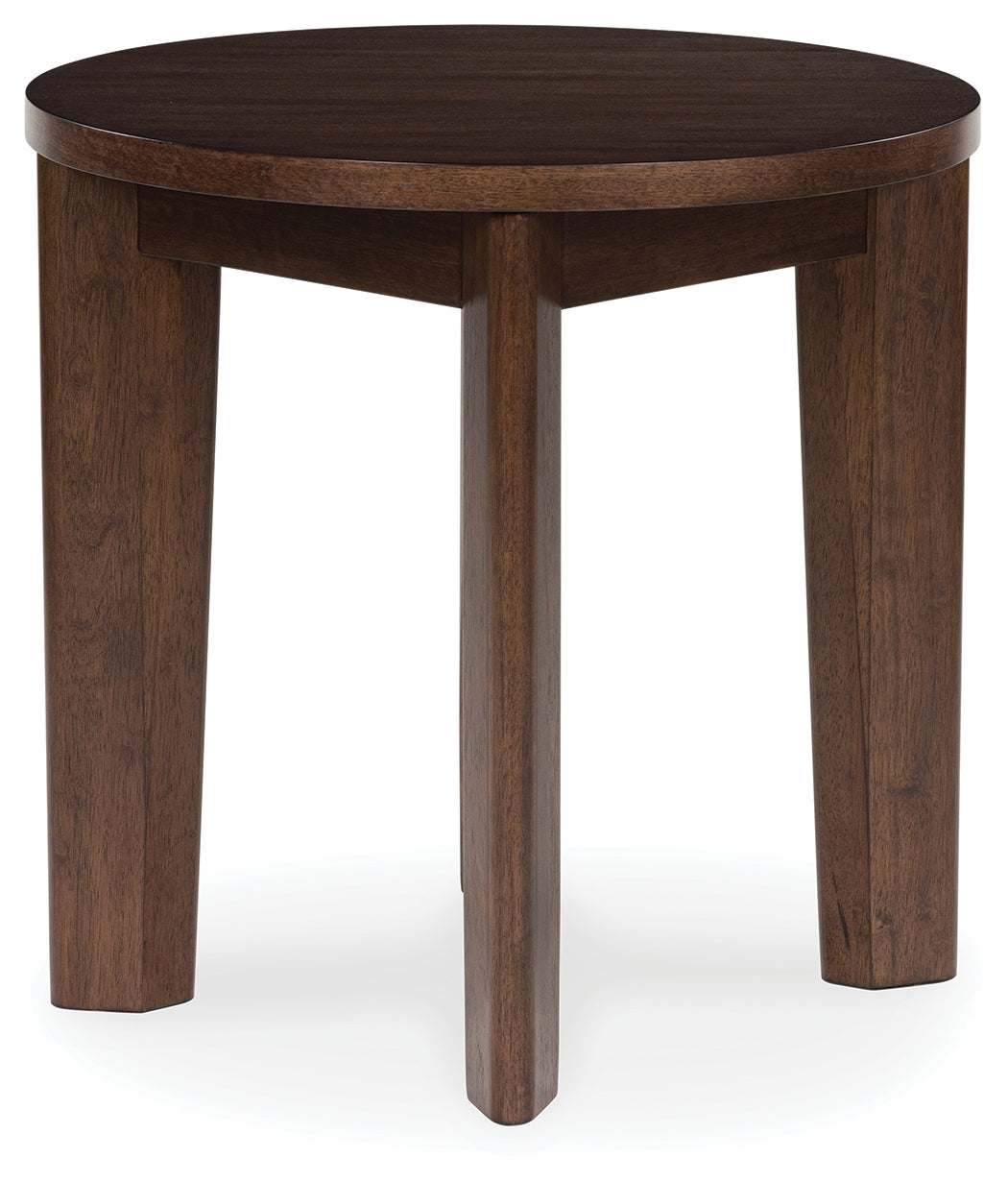 Korestone 2 Dark Brown End Table from Ashley - Luna Furniture