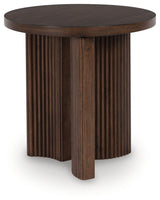 Korestone Coffee Table with 1 End Table in Dark Brown from Ashley - Luna Furniture