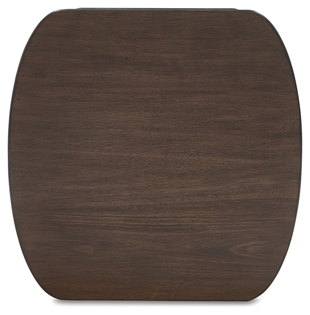 Korestone Dark Brown End Table from Ashley - Luna Furniture