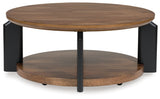 Kraeburn Brown/Black Coffee Table from Ashley - Luna Furniture