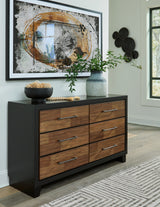 Kraeburn Brown/Black Dresser - B496-31