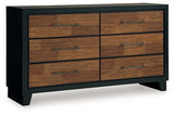 Kraeburn Brown/Black Dresser - B496-31