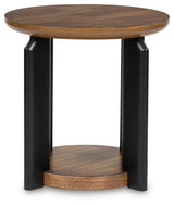 Kraeburn Brown/Black End Table from Ashley - Luna Furniture