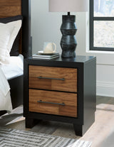 Kraeburn Brown/Black Nightstand - B496-92