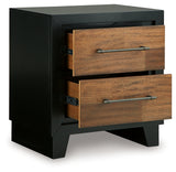 Kraeburn Brown/Black Nightstand - B496-92