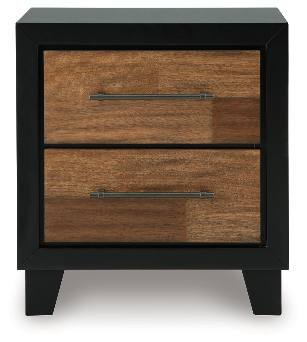 Kraeburn Brown/Black Nightstand - B496-92