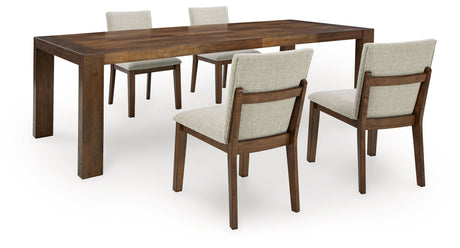 Kraeburn Dining Table and 4 Chairs in Brown from Ashley - Luna Furniture