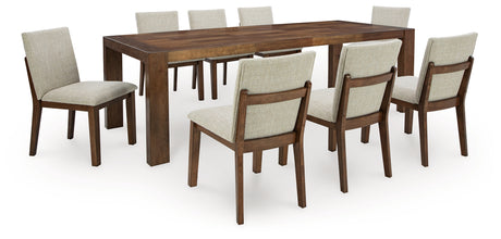 Kraeburn Dining Table and 8 Chairs in Brown from Ashley - Luna Furniture