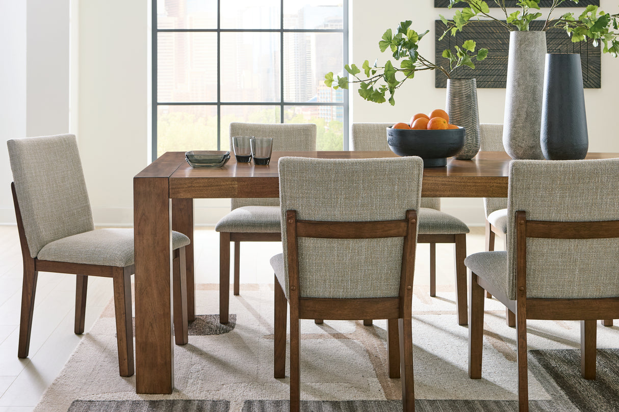 Kraeburn Dining Table and 8 Chairs in Brown from Ashley - Luna Furniture