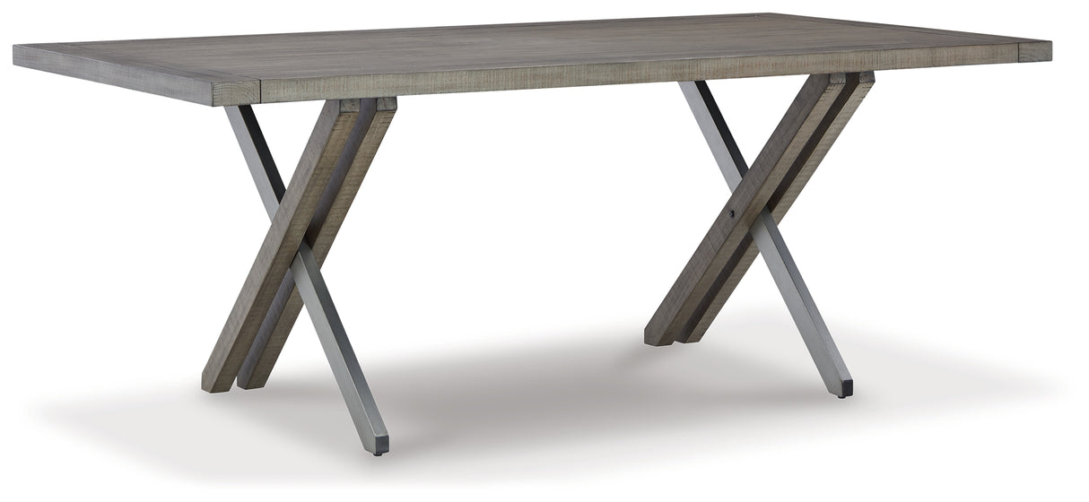 Krystanza Weathered Gray Dining Table from Ashley - Luna Furniture