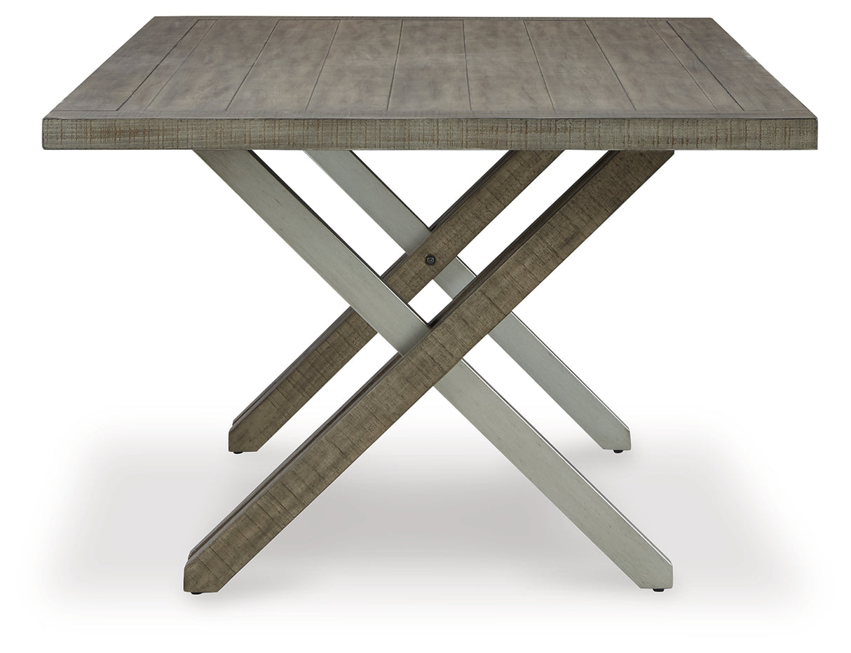 Krystanza Weathered Gray Dining Table from Ashley - Luna Furniture