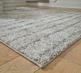 Laddway Cream/Green Medium Rug from Ashley - Luna Furniture