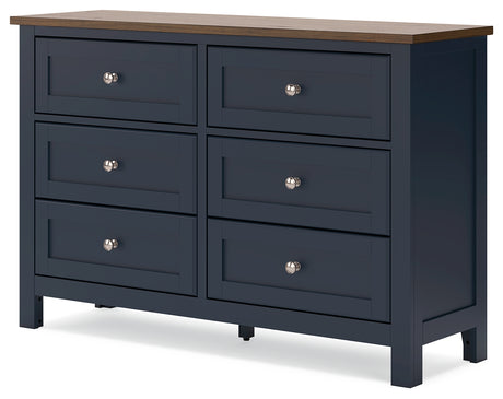 Landocken Brown/Blue Dresser - B414-21