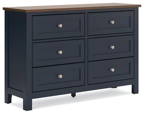 Landocken Brown/Blue Dresser - B414-21