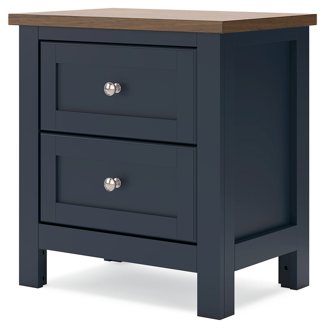 Landocken Brown/Blue Nightstand - B414-92