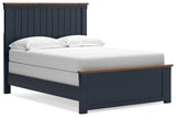 Landocken Full Panel Bed with Dresser and 2 Nightstands in Brown/Blue - PKG020336