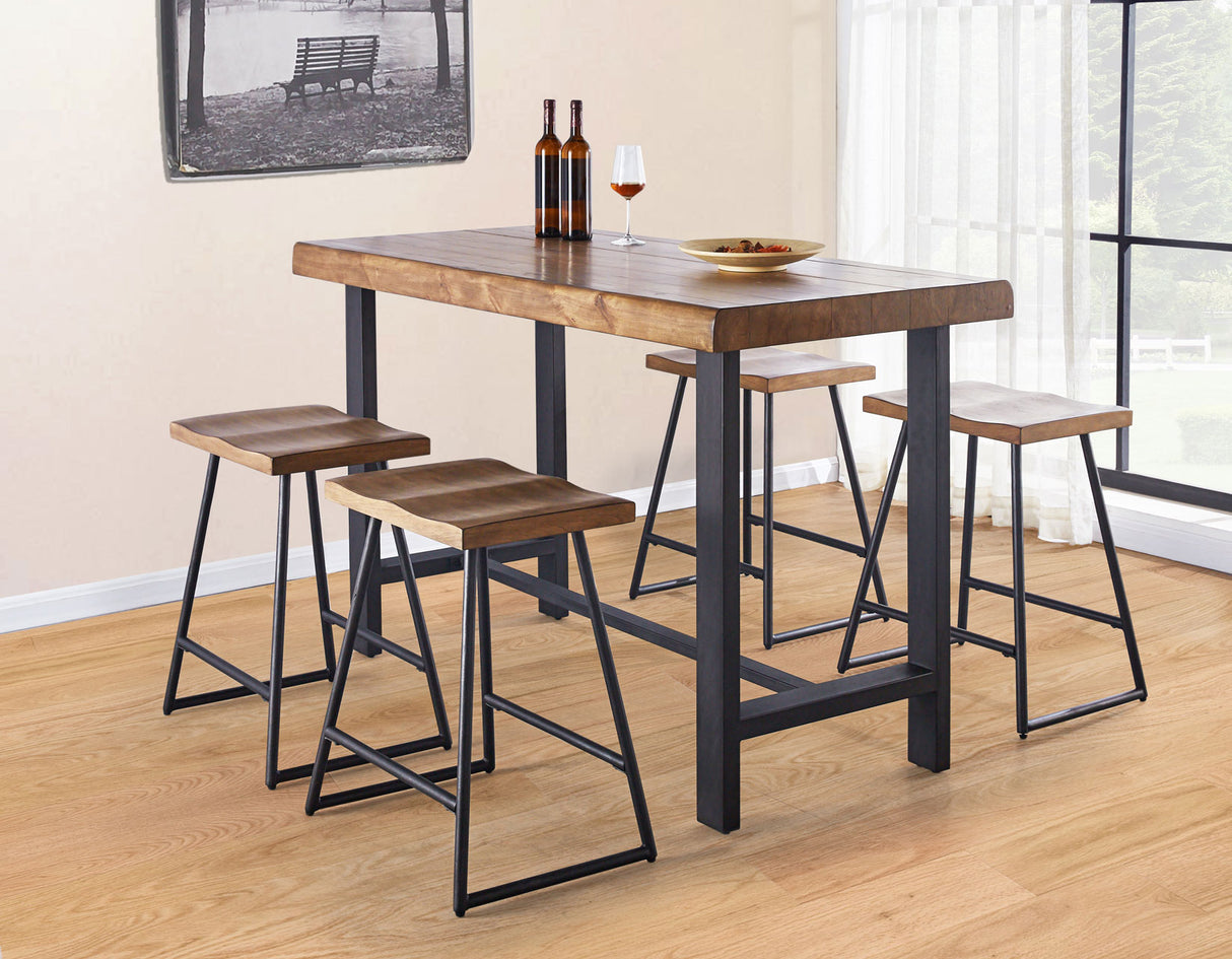 Landon 5 Piece Counter Set(Counter Table & 4 Counter Stools) from Steve Silver - Luna Furniture