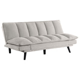 Laredo Upholstered Convertible Sofa Bed Light Grey - 360017