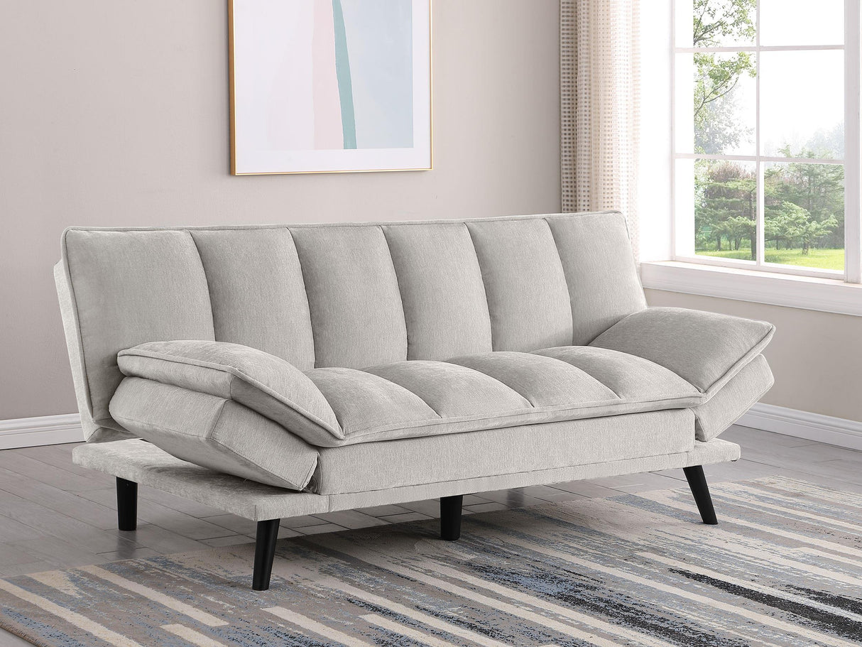 Laredo Upholstered Convertible Sofa Bed Light Grey - 360017