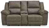 Laresview Fossil Reclining Loveseat with Console - 3720394