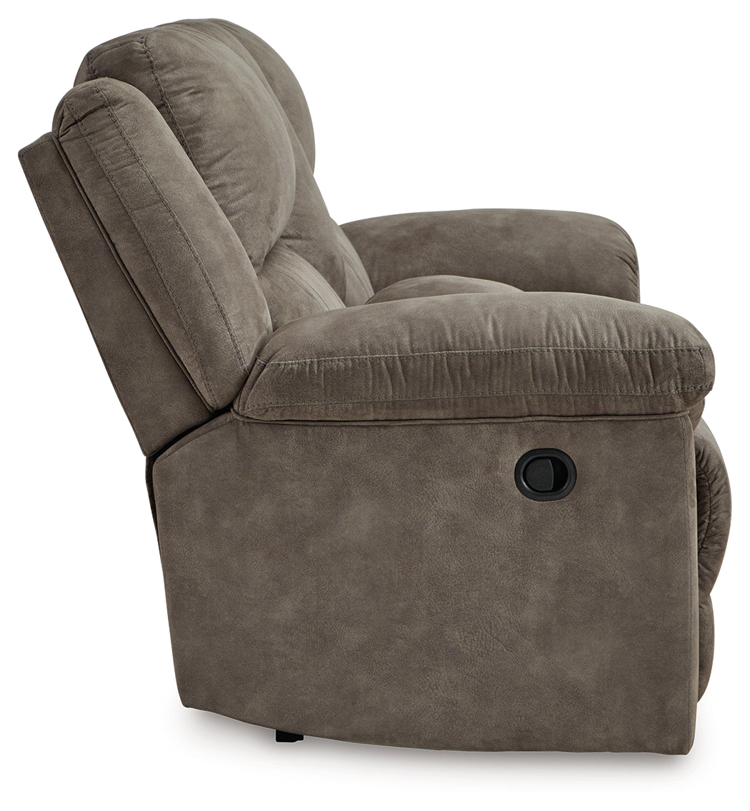 Laresview Fossil Reclining Loveseat with Console - 3720394