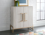 Larkin Faux-Marble Wine Cabinet from Steve Silver - Luna Furniture