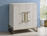 Larkin Faux-Marble Wine Cabinet from Steve Silver - Luna Furniture