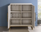 Larkin Faux-Marble Wine Cabinet from Steve Silver - Luna Furniture