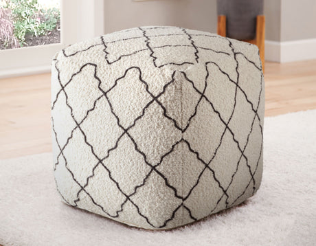 Lattice Handwoven Pouf from Steve Silver - Luna Furniture