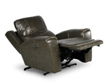 Laurel Dual-Power Leather Recliner, Grey - LL950CG