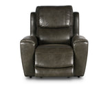 Laurel Dual-Power Leather Recliner, Grey - LL950CG