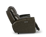 Laurel Dual-Power Reclining Console Loveseat, Grey from Steve Silver - Luna Furniture