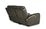 Laurel Dual-Power Reclining Console Loveseat, Grey from Steve Silver - Luna Furniture