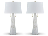 Laurellen 2-Piece Table Lamp Set in White - PKG019354