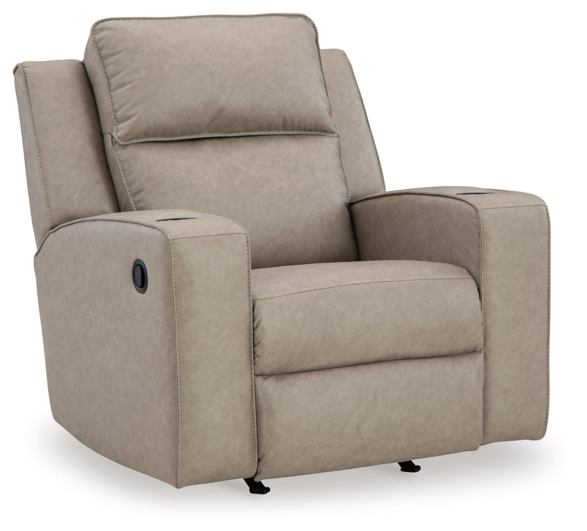 Lavenhorne Sofa, Loveseat and Recliner in Pebble - PKG015547